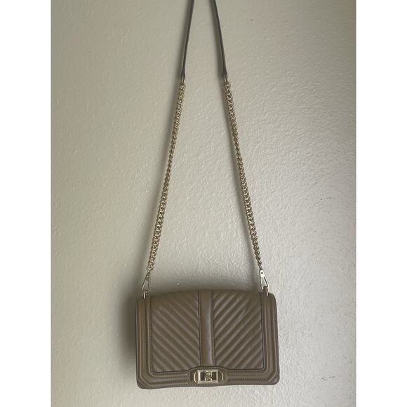 Rebecca Minkoff Love Leather Quilted Crossbody Bag Excellent Condition - Picture 1 of 13